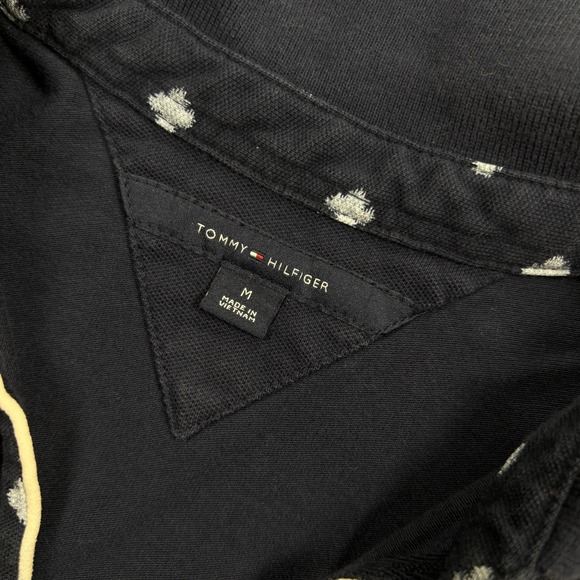 Tommy Hilfiger Women's S Navy Clover All Over Print Polo Shirt Dress Preppy - Picture 3 of 5